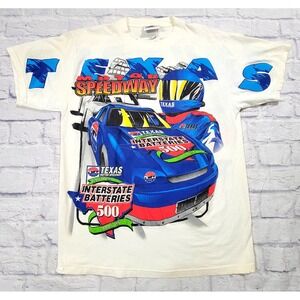 Vintage‎ 1997 Texas Motor Speedway 500 NASCAR T-Shirt sz Large Double Sided